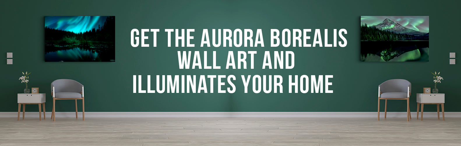 Get the Aurora Borealis Wall Art and Illuminates your Home