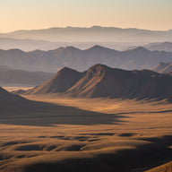 Landscape Wall Art canvas print, a wide fine art landscape, layered ridgelines receding into atmospheric haze
