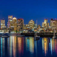 Boston Skyscrapers at Twilight