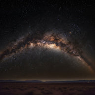 Milky Way Wall Art canvas print, the Milky Way core arcing across a black sky