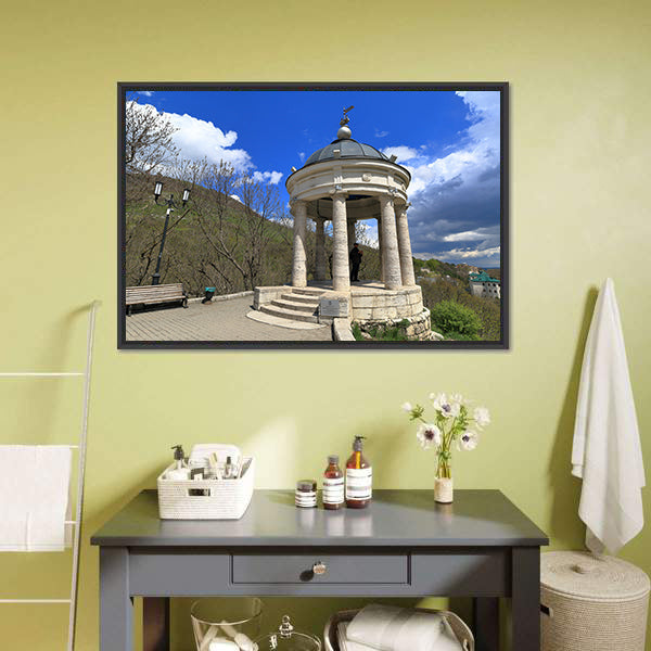 Classical Rotunda on Hillside Canvas Wall Art