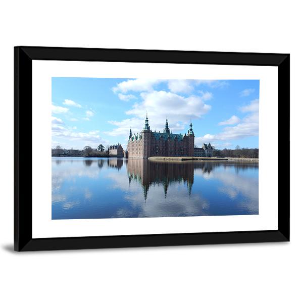 Frederiksborg Castle Reflection, Denmark Canvas Wall Art