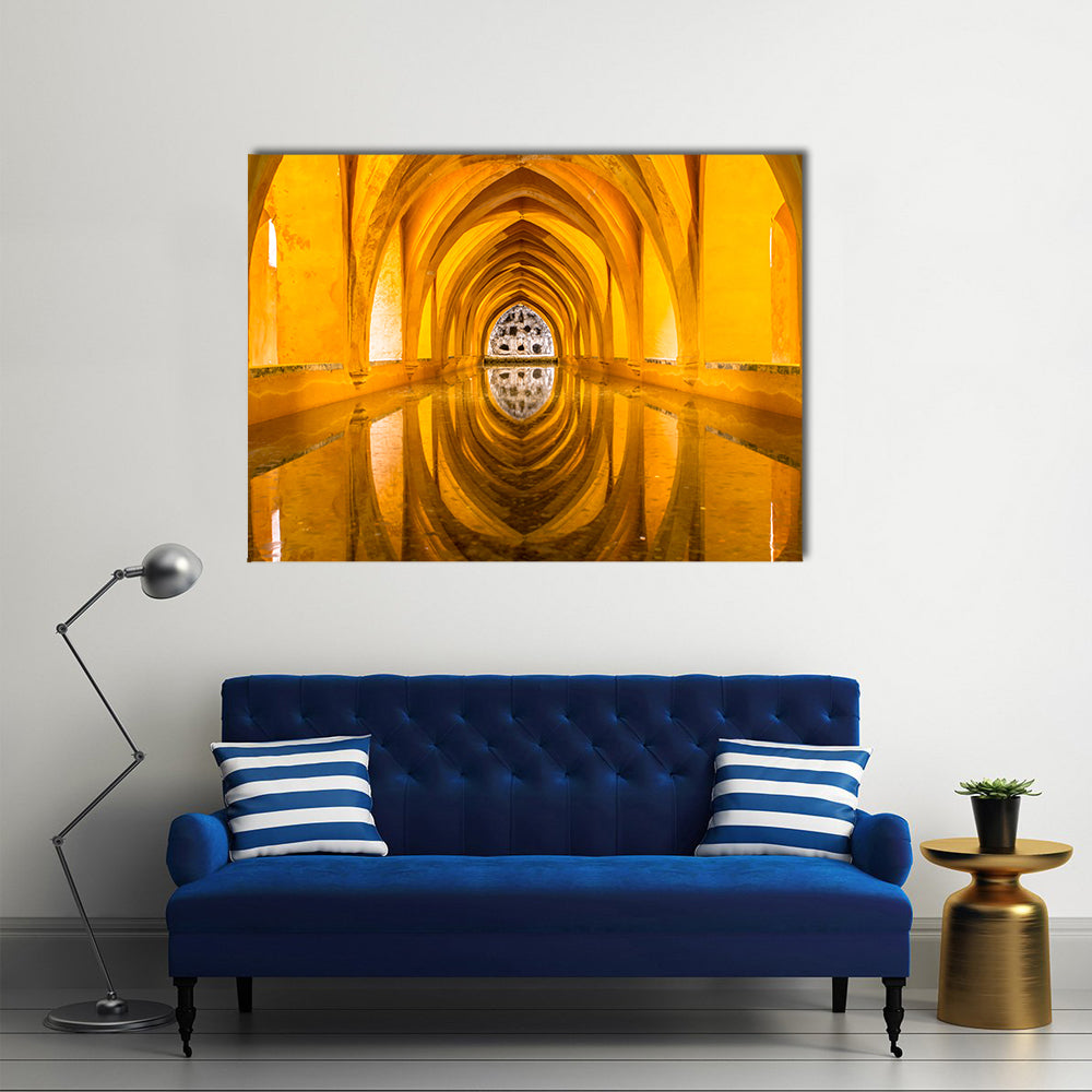 Royal Bathroom Alcazar In Sevilla Spain Canvas Wall Art
