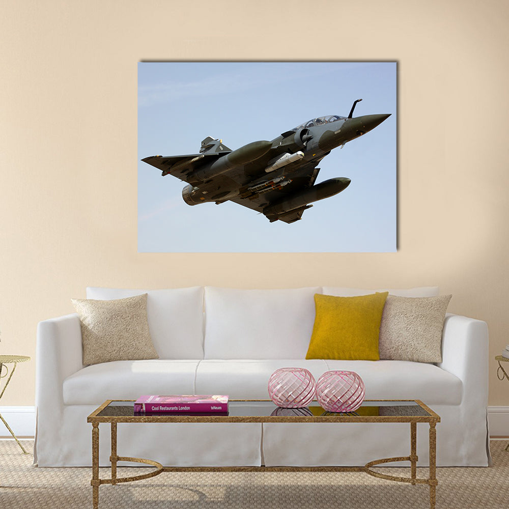 Mirage Delta Wing Fighter Jet Canvas Wall Art