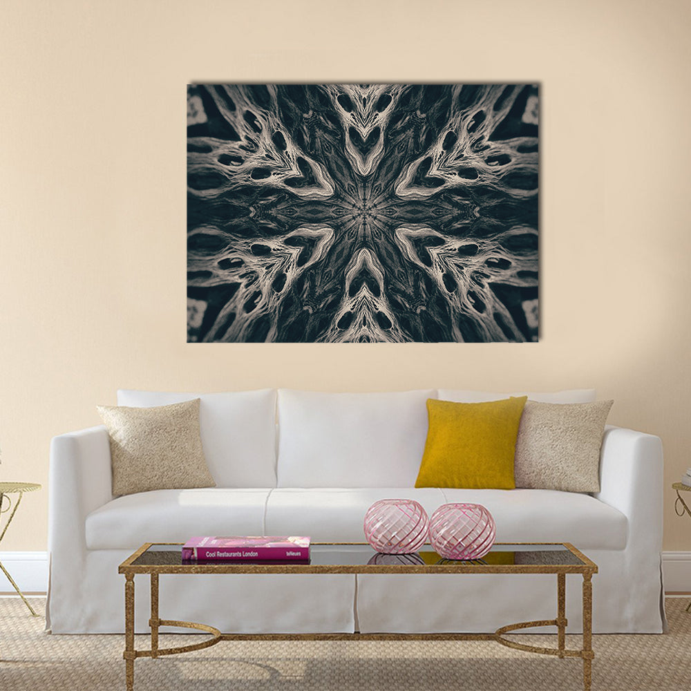 Gothic Demon Mandala Canvas Wall Art
