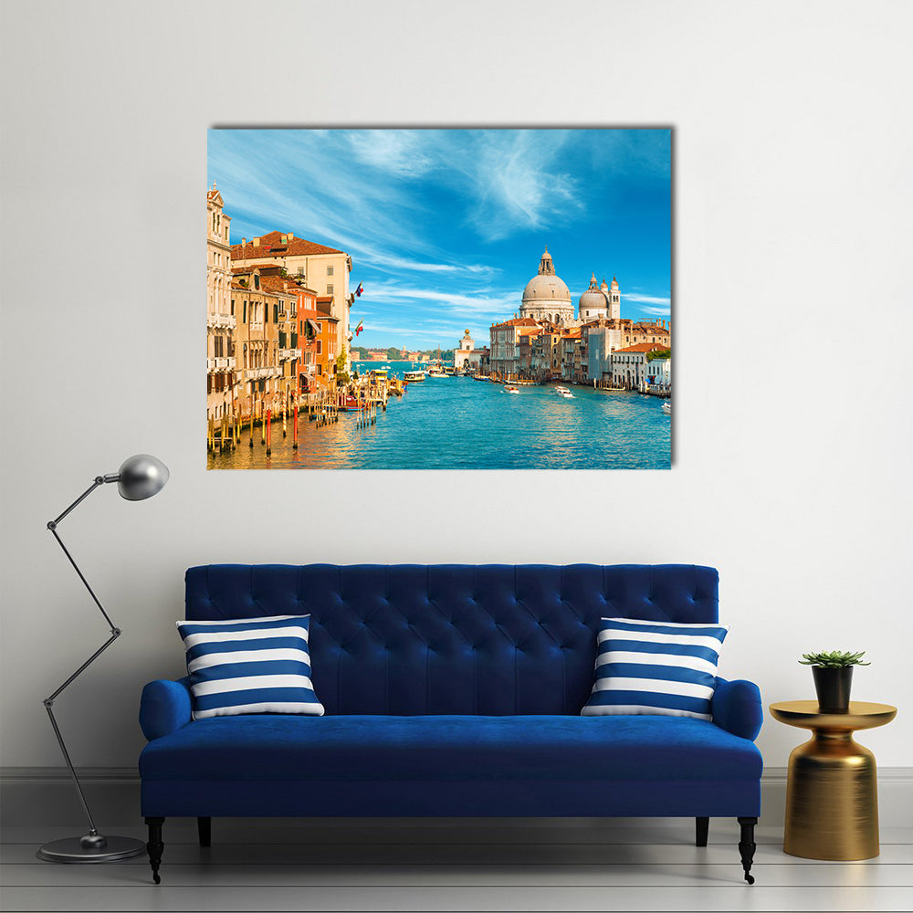 Venice Grand Canal with Santa Maria Della Salute Canvas Wall Art