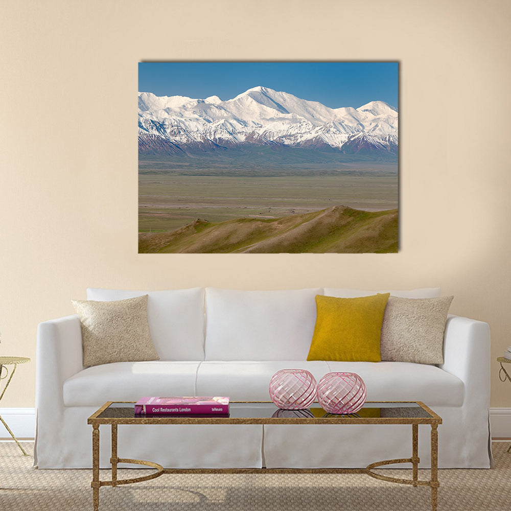 Pamir Mountain And Pik Lenin, Kyrgyzstan Canvas Wall Art