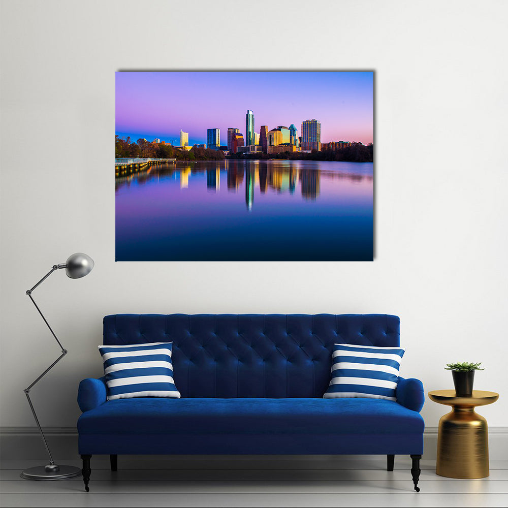 Austin Skyline In Texas Canvas Wall Art