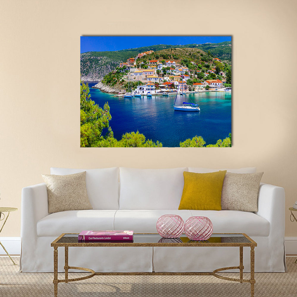 Assos Village, Greece Canvas Wall Art