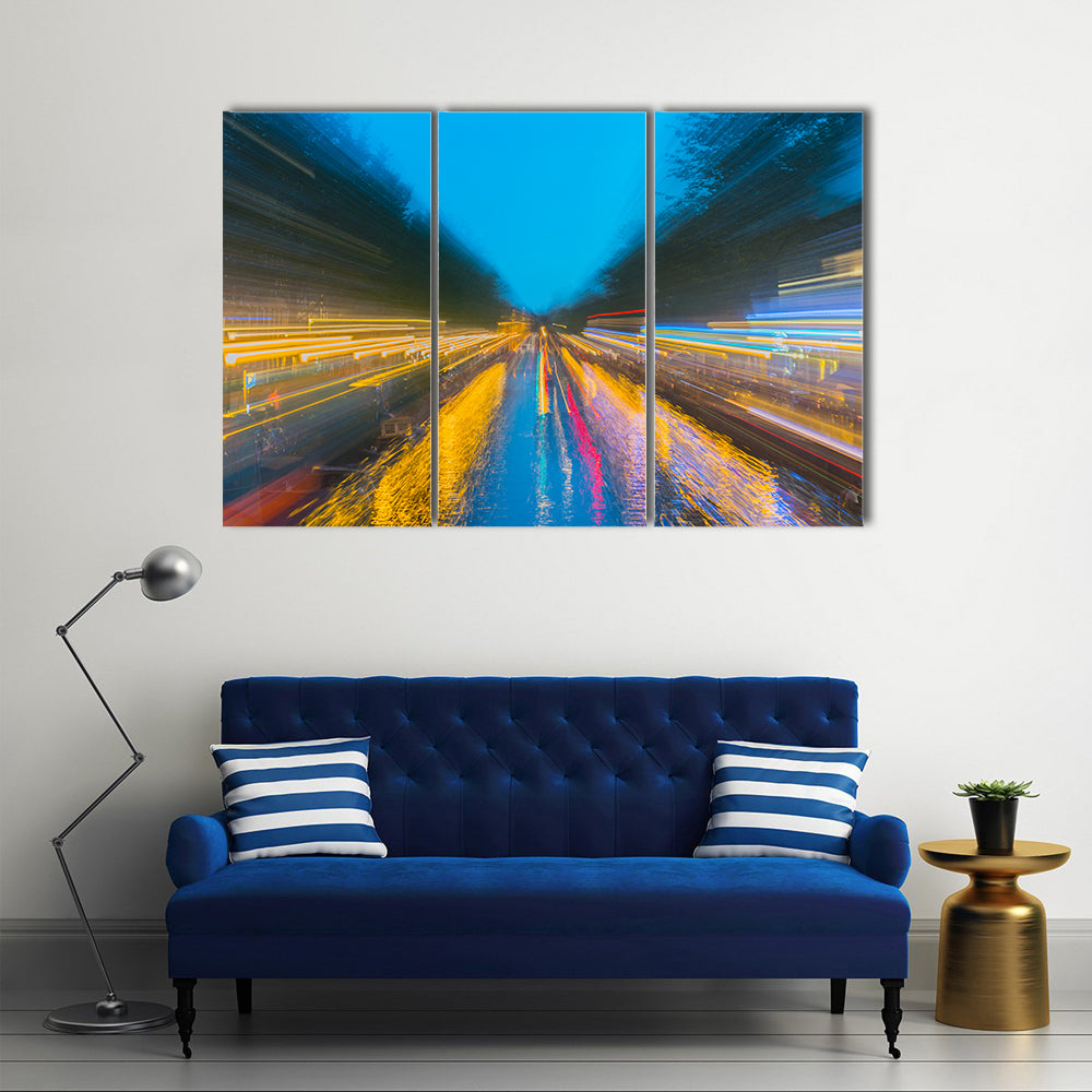 Urban Night Travels Canvas Wall Art
