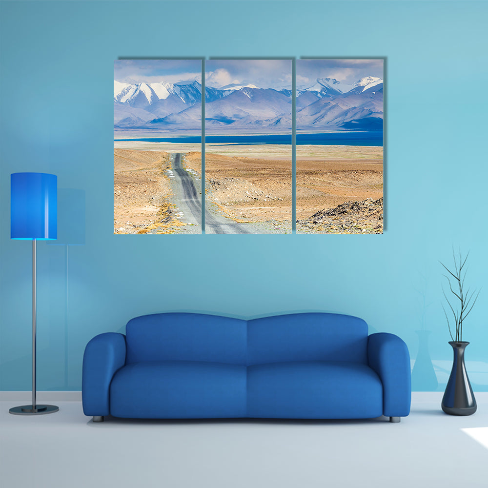 Karakul Lake In Pamir In Tajikistan Canvas Wall Art