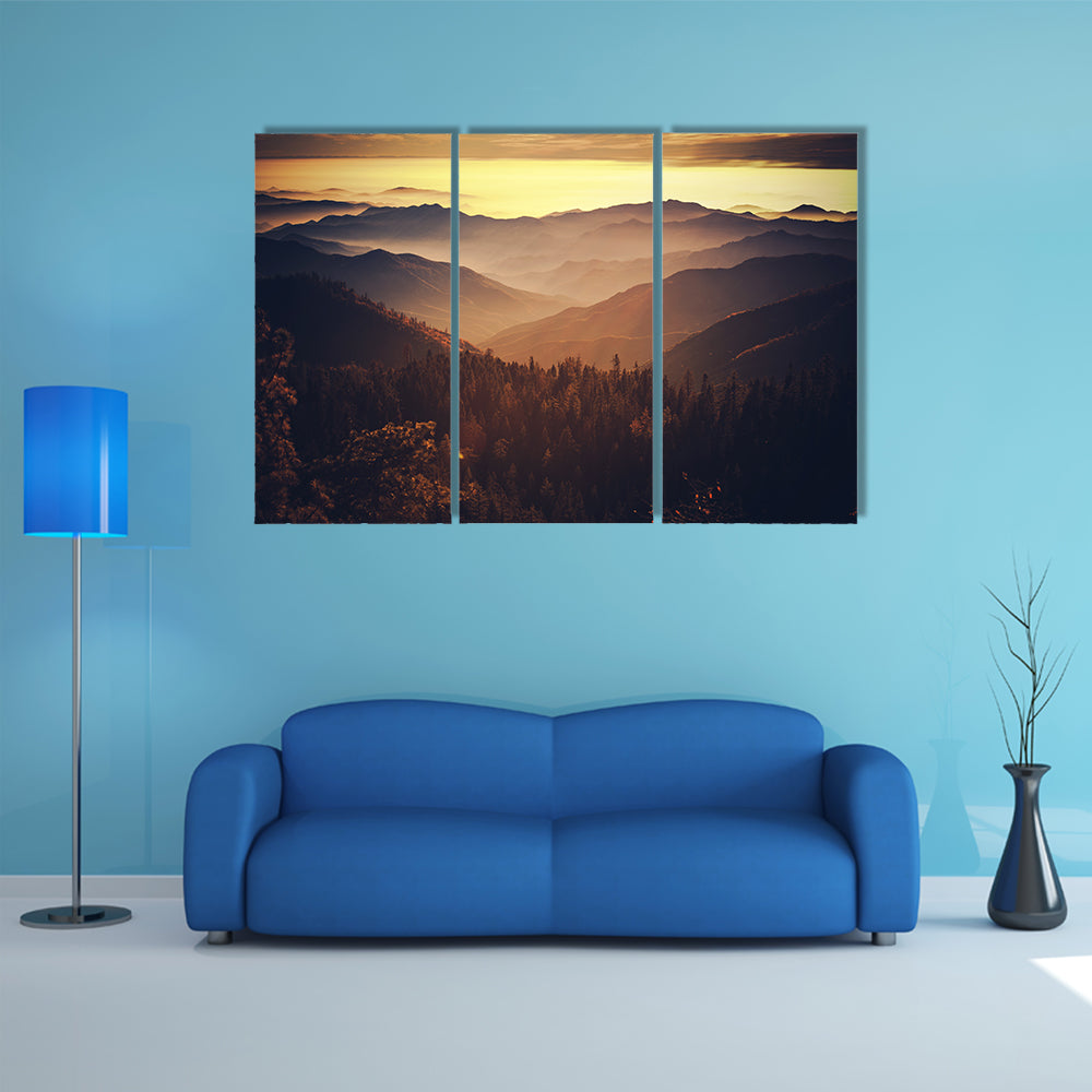 Sierra Nevada Mountains In California Canvas Wall Art
