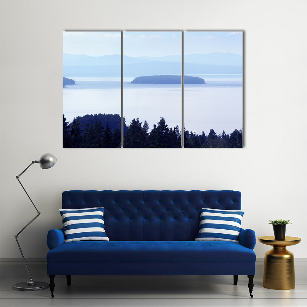 Early Morning Lake In Sweden Canvas Wall Art