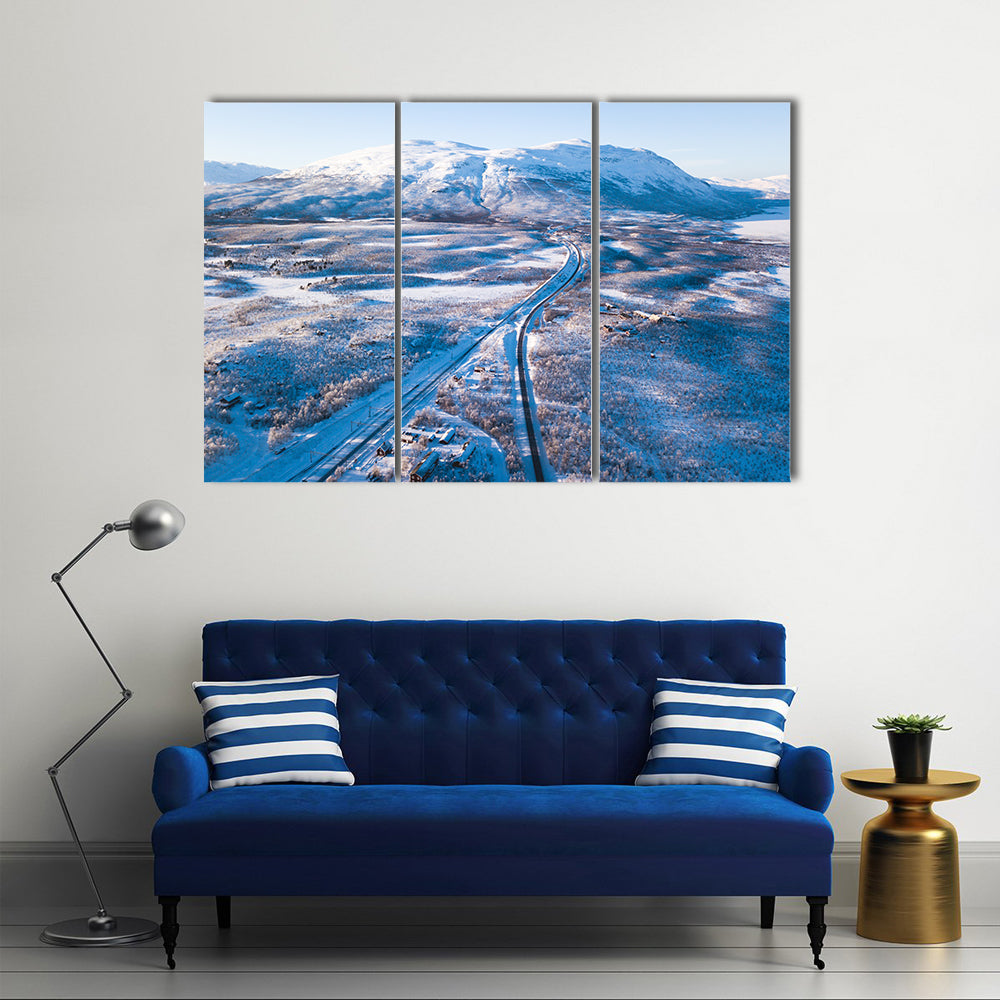Abisko National Park In Kiruna Municipality Sweden Canvas Wall Art