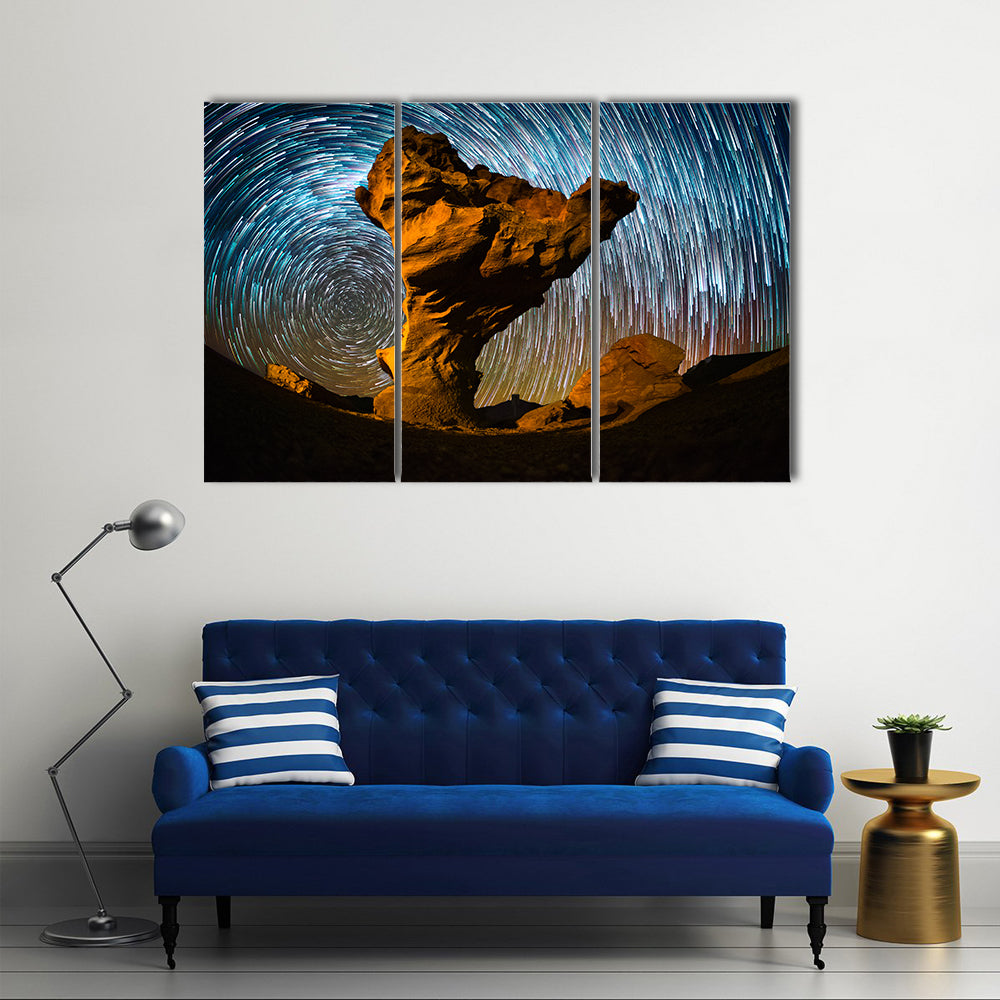 Arbol de Piedra Stone In Bolivia Canvas Wall Art