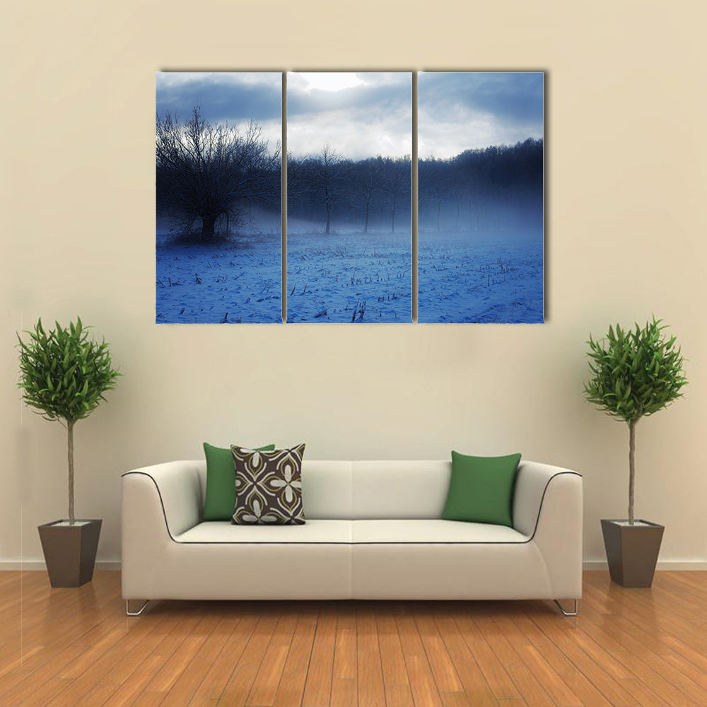 Italian Countryside in Winter Canvas Wall Art