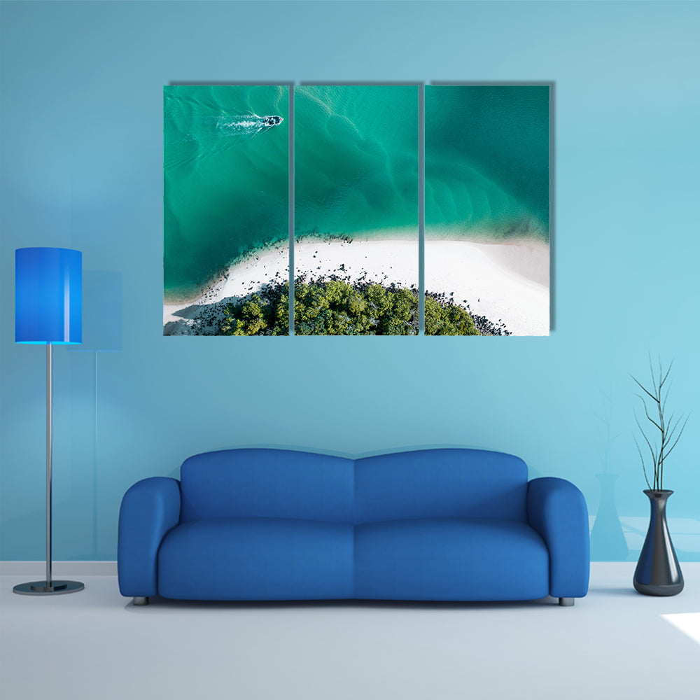 Drone Shot Of Gold Coast Canvas Wall Art