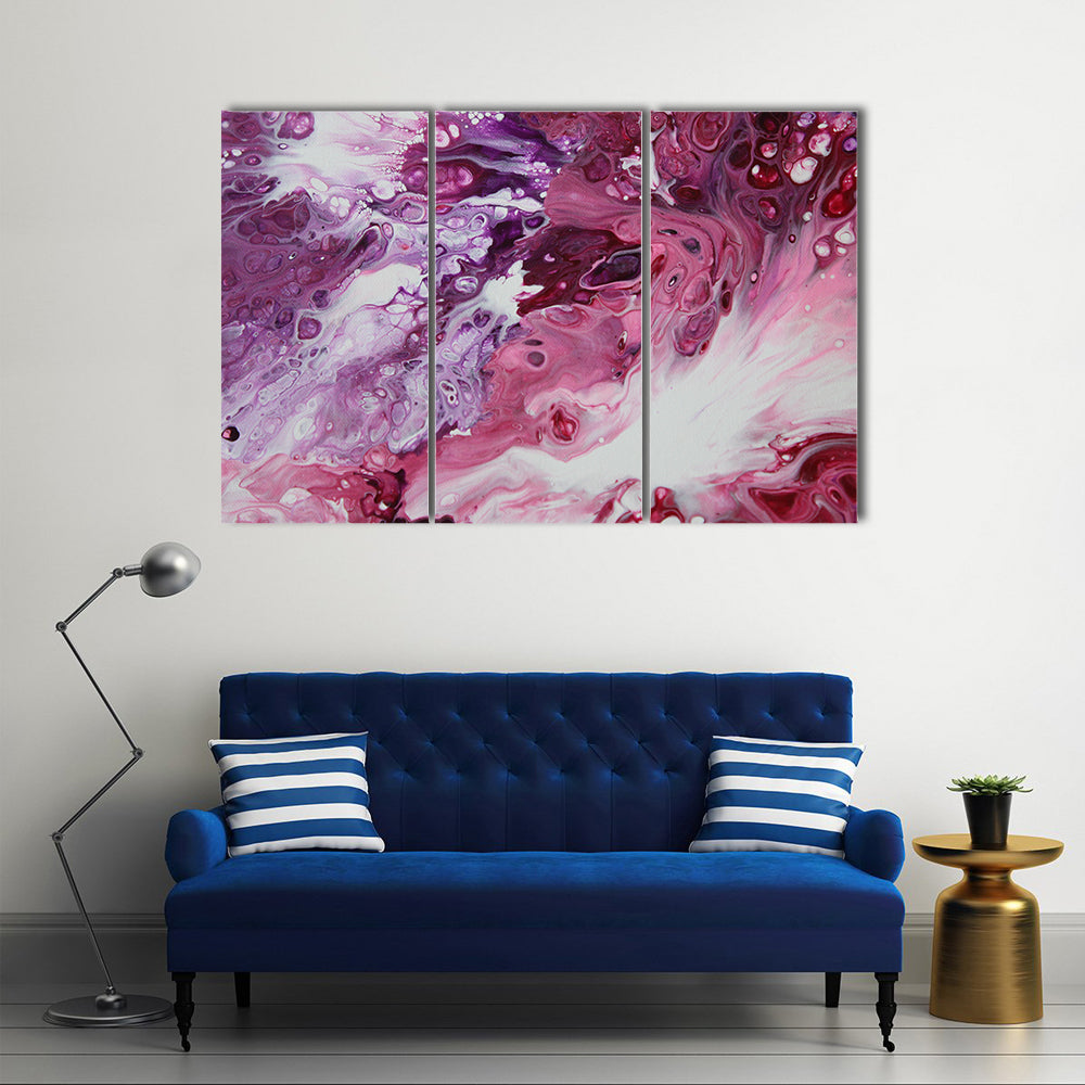 Clashing Tempest Abstract Canvas Wall Art