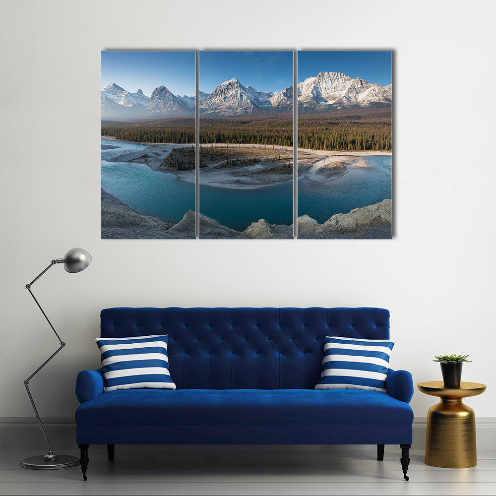 Jasper National Park Turquoise Lake Vista Canvas Wall Art