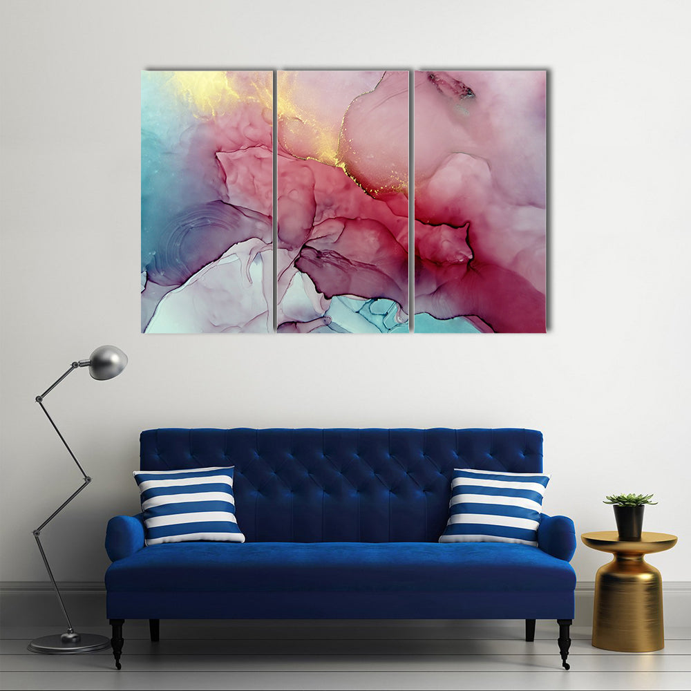 Splash Of Fluid Artwork Canvas Wall Art