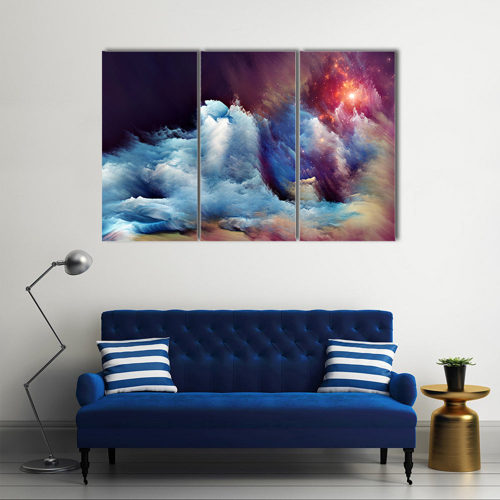 Energy of Dreams Nebula Canvas Wall Art