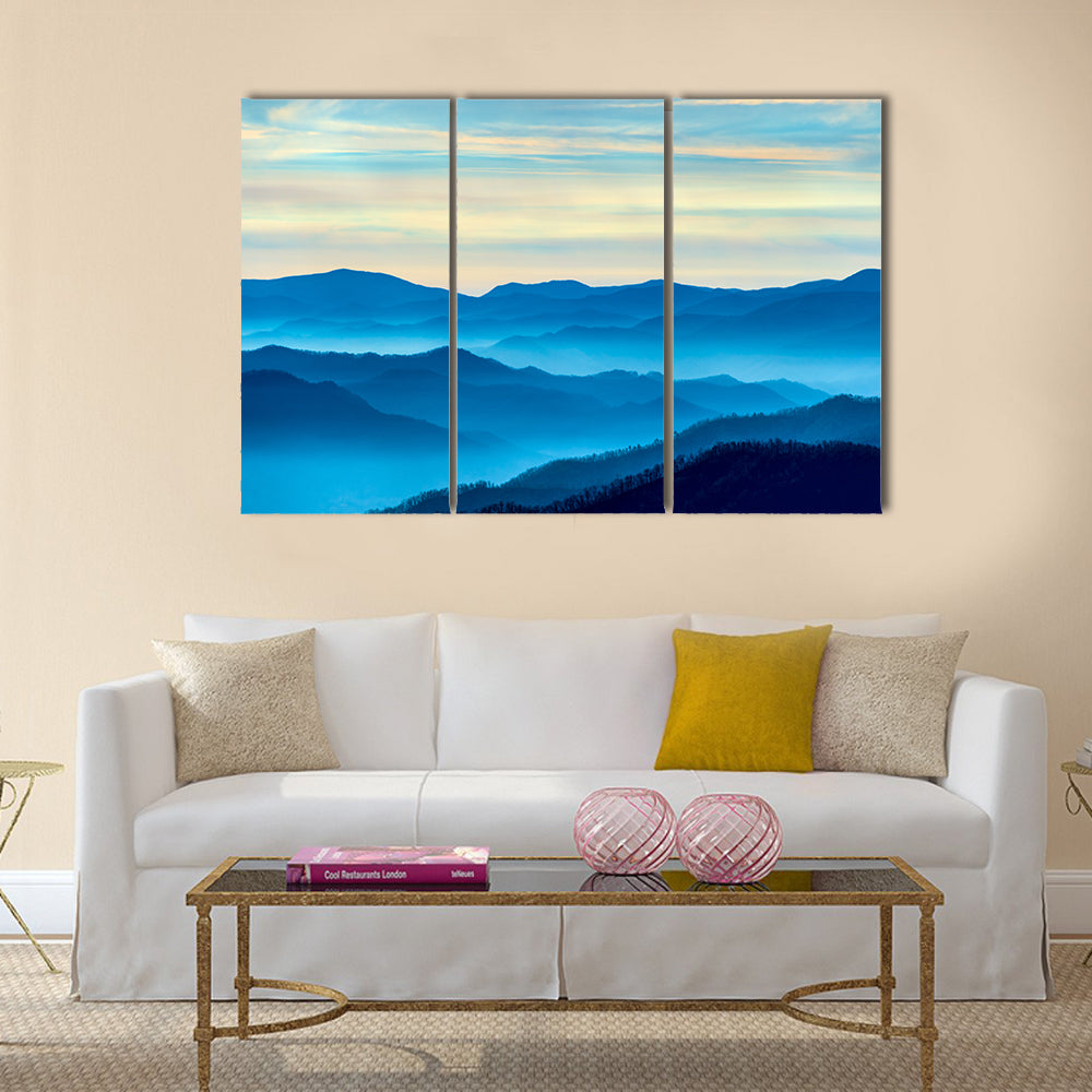 Smoky Mountains Morning Mist Canvas Wall Art