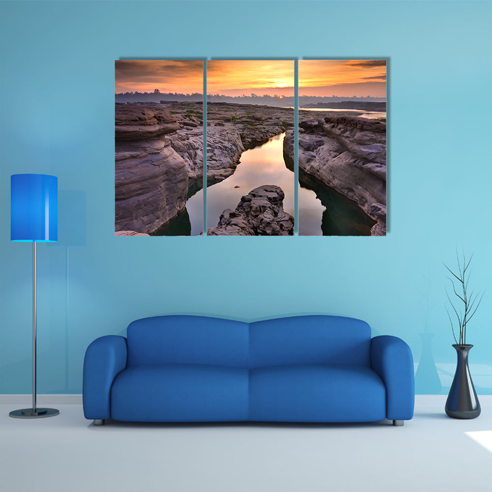 Sunrise At Thailand Grand Canyon Canvas Wall Art
