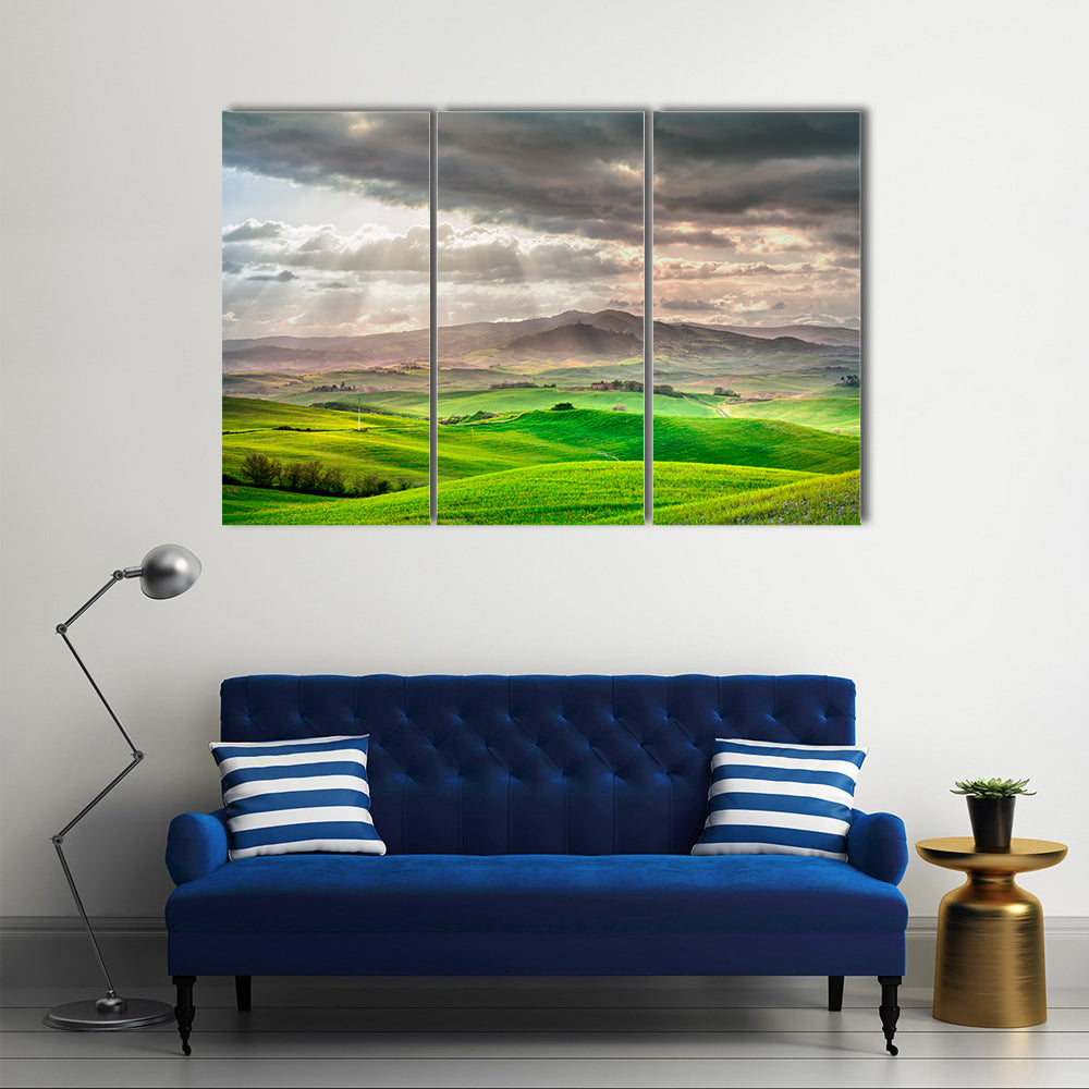 Tuscany Rolling Hills Farm Canvas Wall Art
