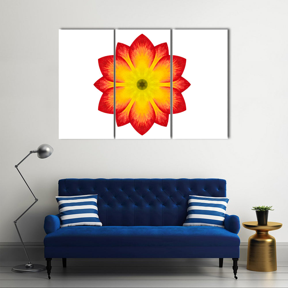 Primrose Mandala Flower Canvas Wall Art