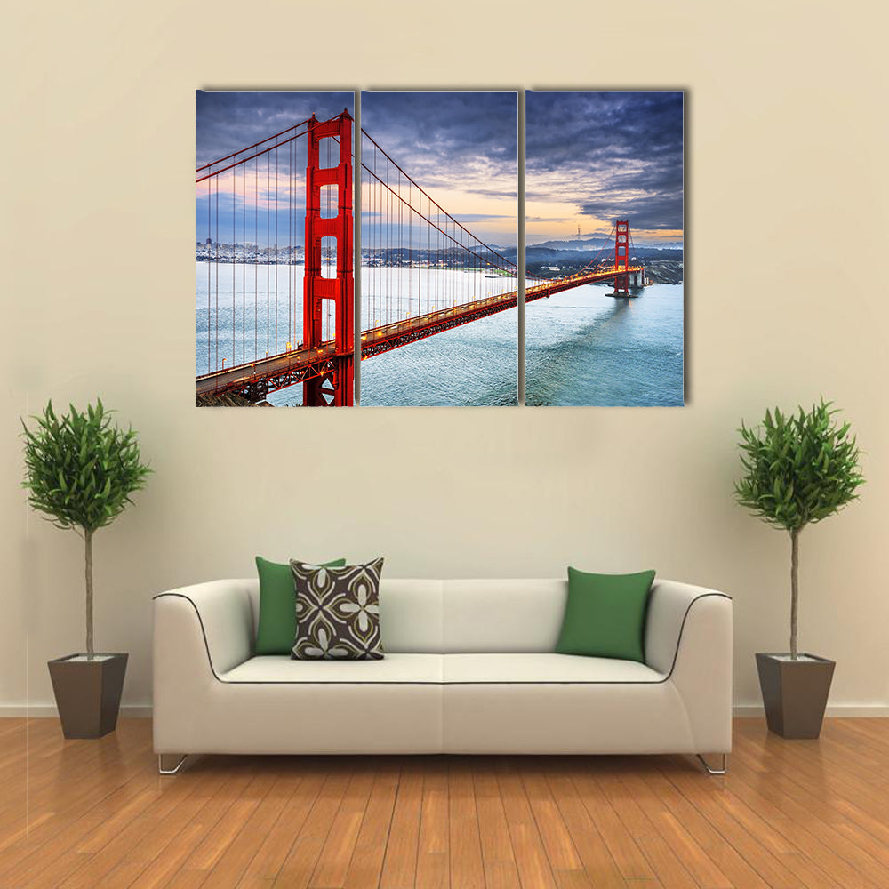 Golden Gate Bridge at Dusk Canvas Wall Art