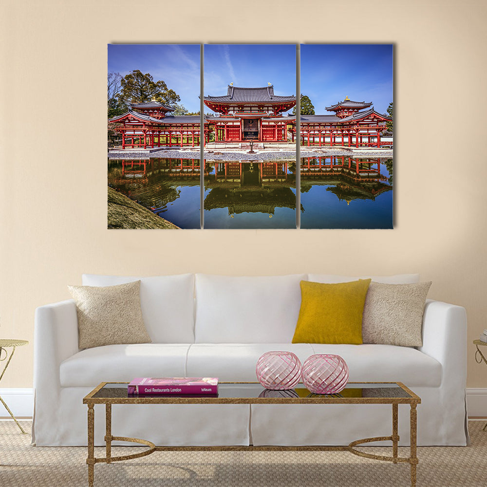 Byodo-in Temple Phoenix Hall Reflection Canvas Wall Art