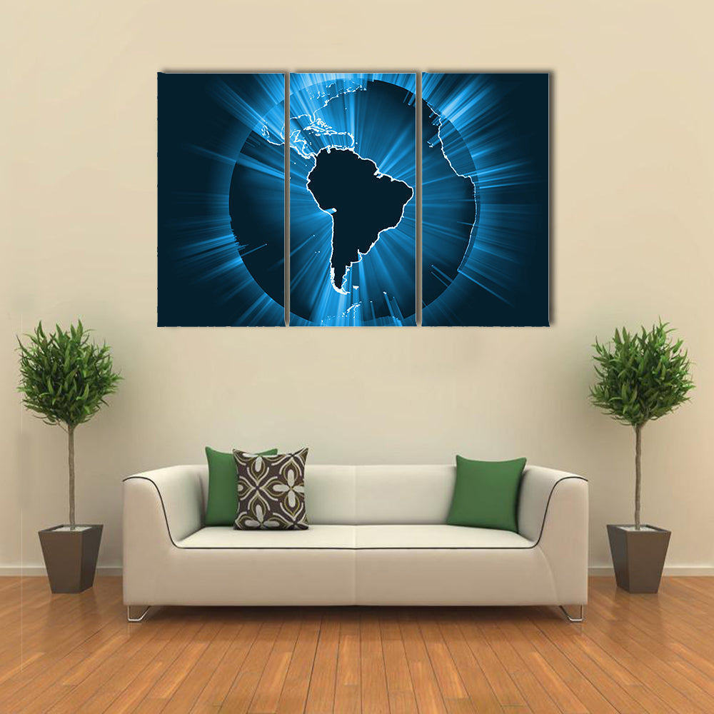 Powerful Earth Radiation Canvas Wall Art