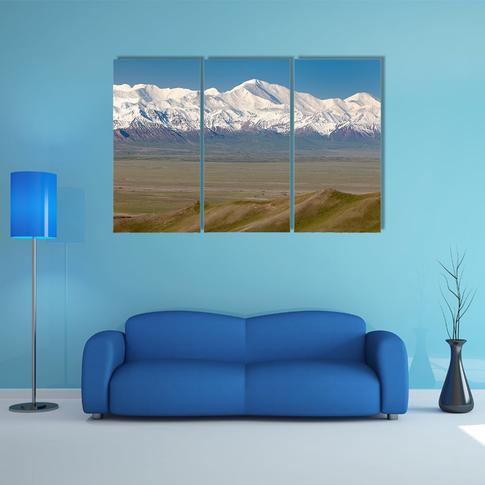 Pamir Mountain And Pik Lenin, Kyrgyzstan Canvas Wall Art