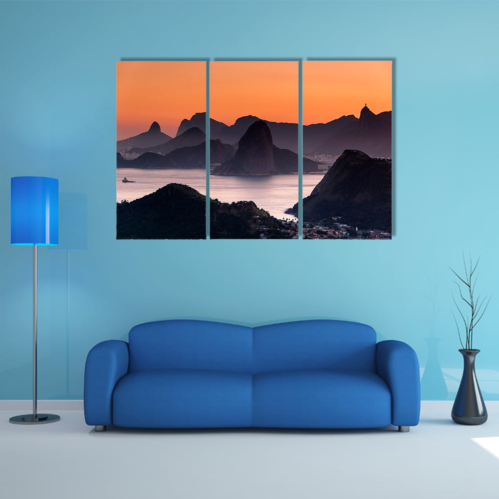 Scenic Rio de Janeiro Mountain Canvas Wall Art