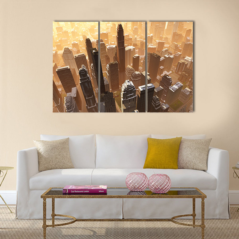 New York Downtown Canvas Wall Art