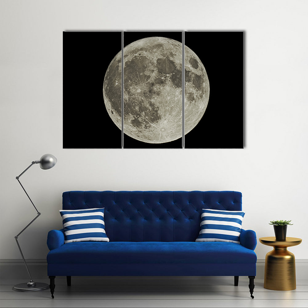 The Hunter's Supermoon Canvas Wall Art
