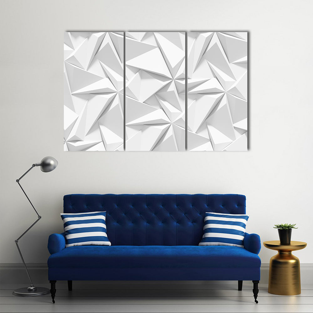 Origami Paper Geometric Pattern Canvas Wall Art
