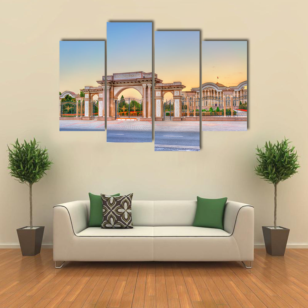 President Palace Of Nation Tajikistan Canvas Wall Art