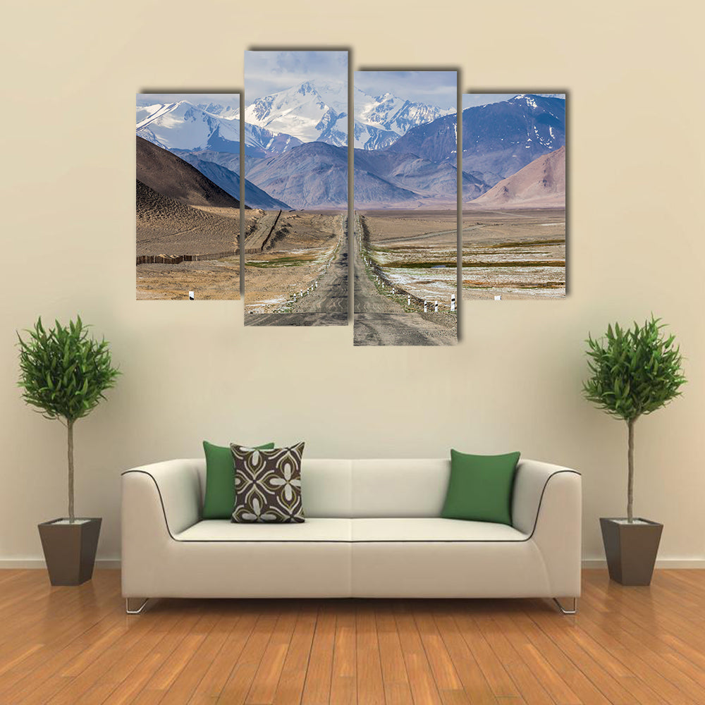 Pamir Highway In Tajikistan Canvas Wall Art