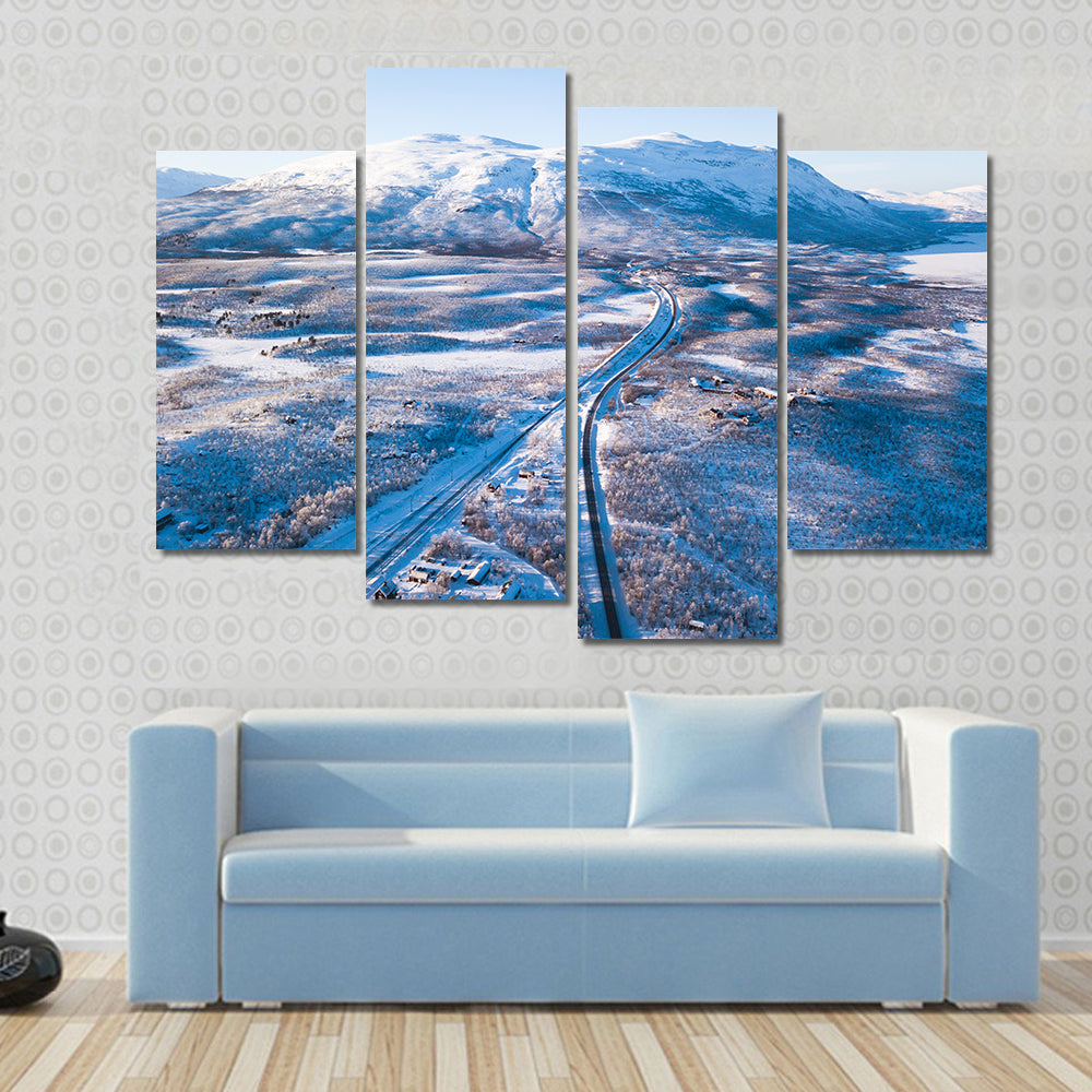 Abisko National Park In Kiruna Municipality Sweden Canvas Wall Art