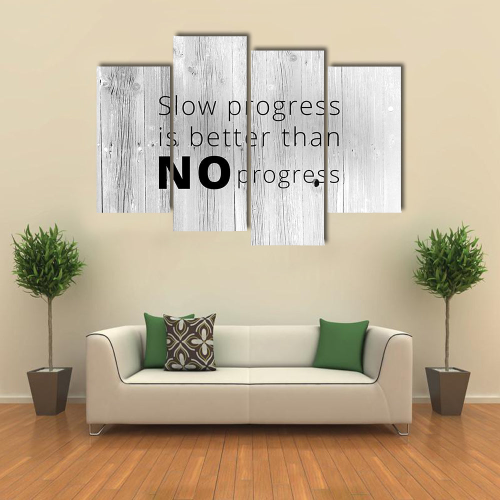 Quote For Keep Working Canvas Wall Art