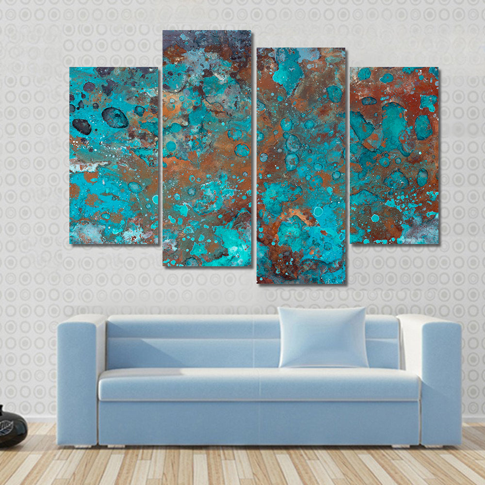 Liquid Brushstrokes Textures Canvas Wall Art
