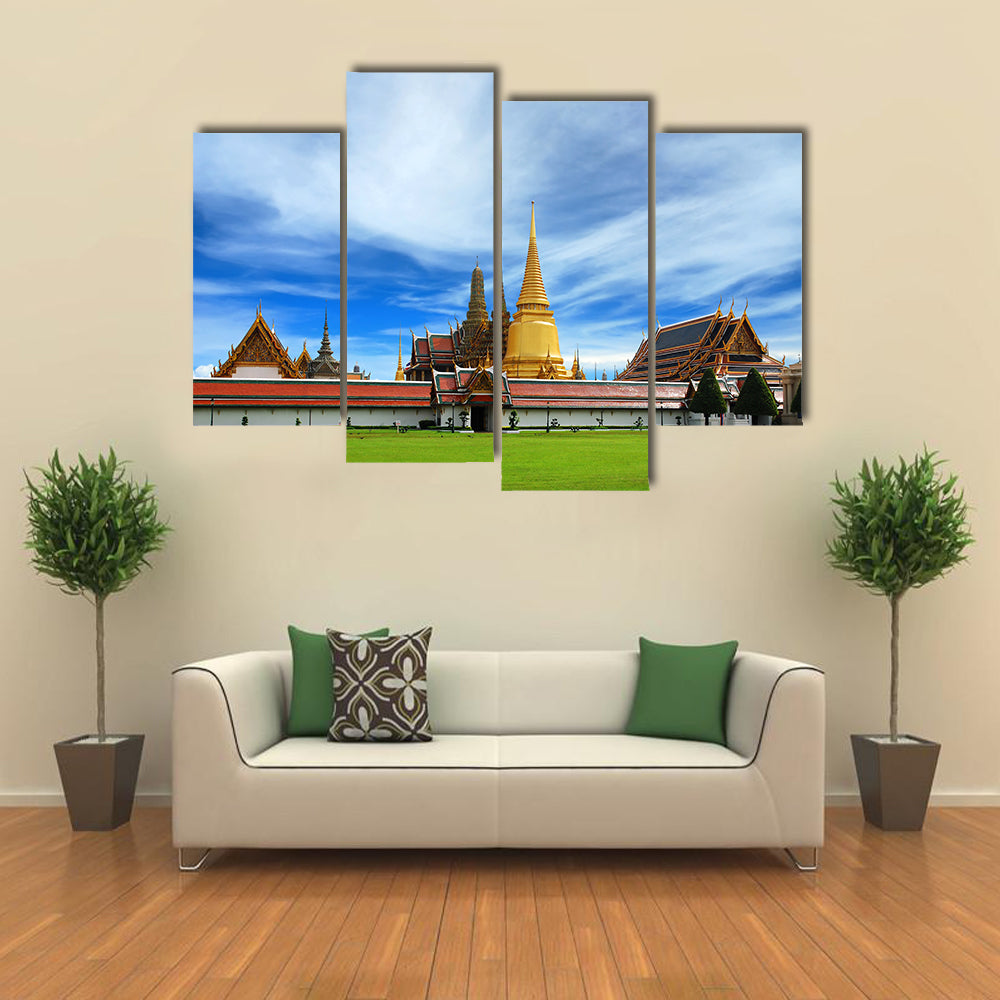 Wat Phra Kaeo Emerald Buddha Temple In Bangkok Canvas Wall Art