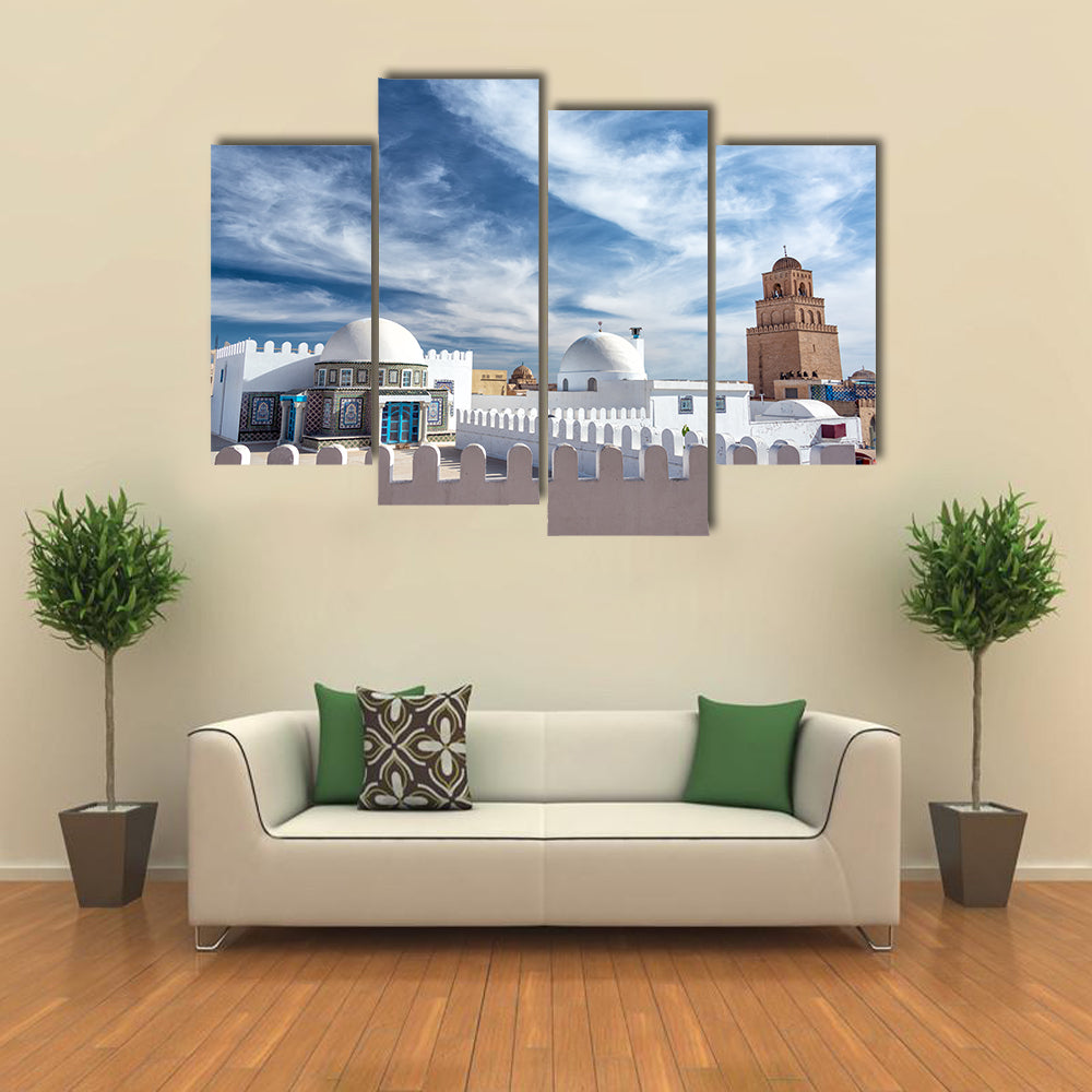 Great Mosque In Kairouan Tunisia Canvas Wall Art