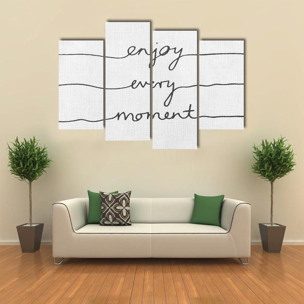 Quote For Positive Thinking Canvas Wall Art