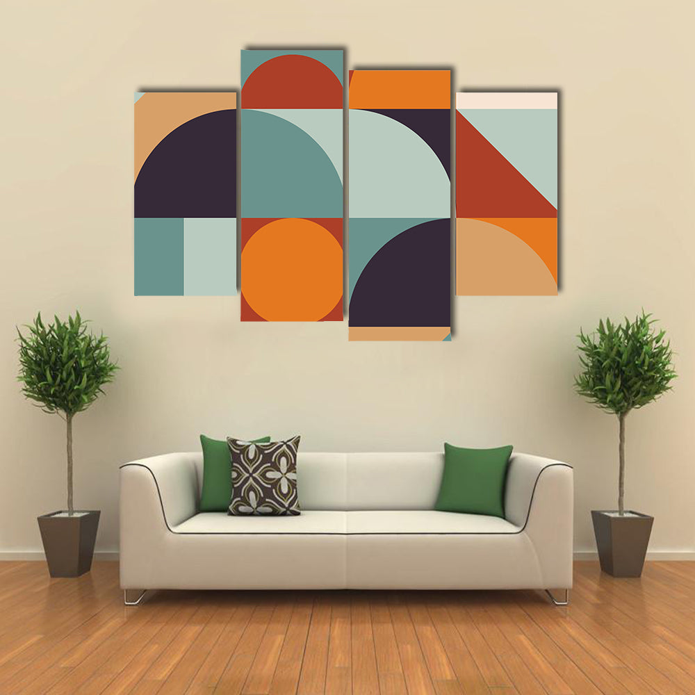 Scandinavian Geometric Abstract Canvas Wall Art