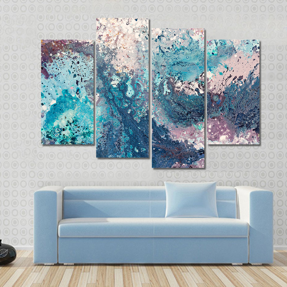 Sandy Sea Abstract Canvas Wall Art