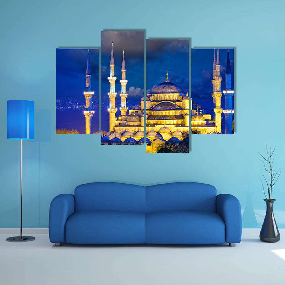 Blue Mosque In Istanbul Canvas Wall Art