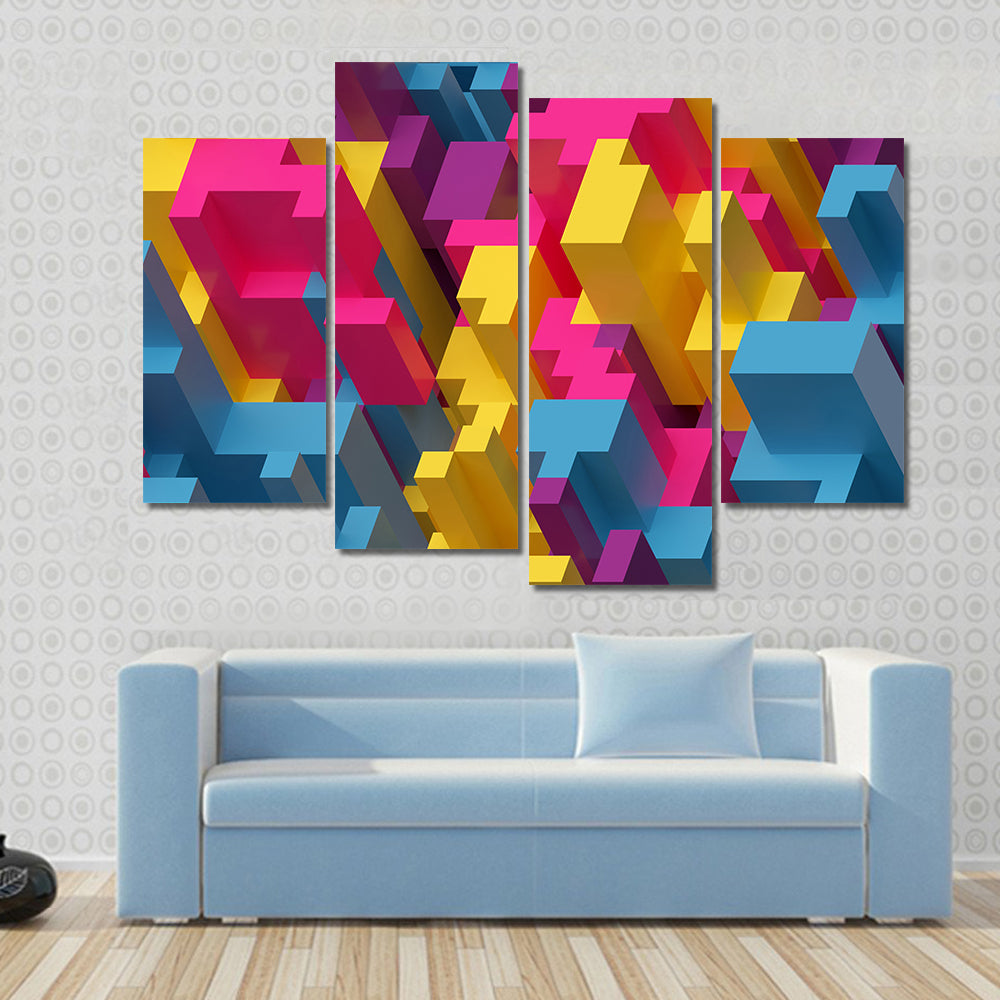 3D Digital Illustration Canvas Wall Art