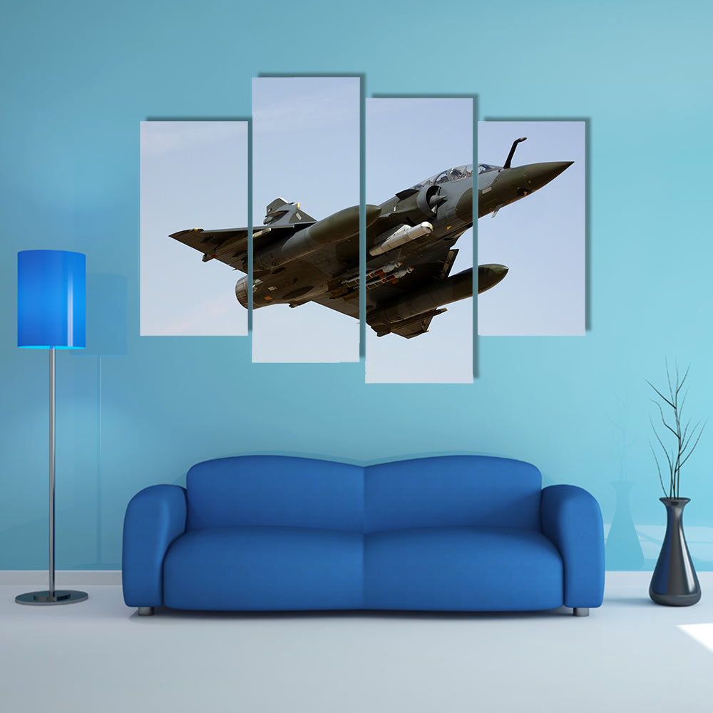 Mirage Delta Wing Fighter Jet Canvas Wall Art